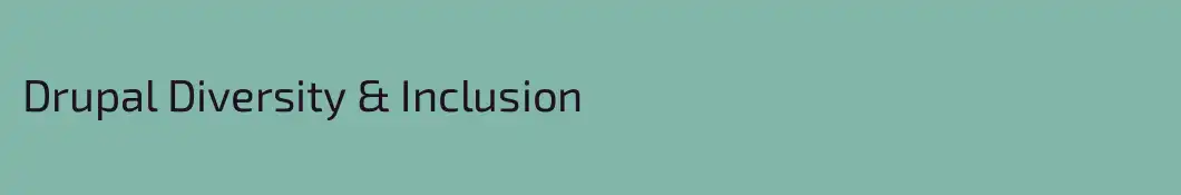 Drupal Diversity & Inclusion